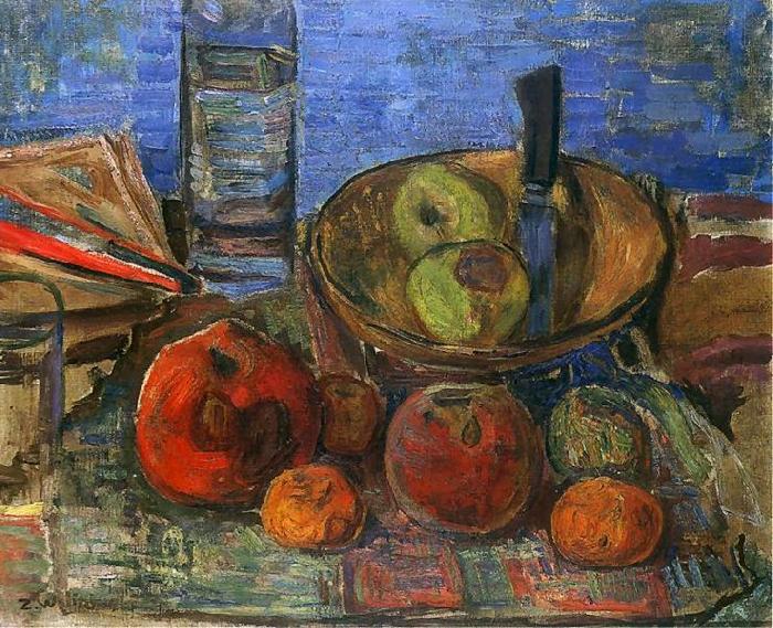 Zygmunt Waliszewski Still life with apples oil painting image